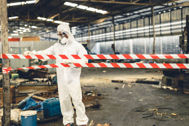 Professional Crime Scene Cleanup technician working in Swannanoa, NC